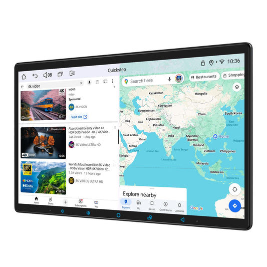 Joying 15.1 Inch Double Din Car Stereo, Car Radio with Apple Carplay & Android Auto, 8GB+128GB Android 13 Head Unit with Mirror Link, AM/FM, Bluetooth, SWC, GPS(JY-UTD15N8)