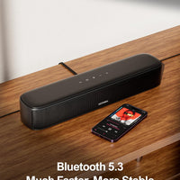 ULTIMEA 7.1ch Virtual Surround Sound Bar, Sound Bar for Smart TV with 4 Surround Speakers, Peak Power 330W, Surround Sound System for TV, App Control, TV Soundbar with Subwoofer, Opt/AUX/BT, Aura A40