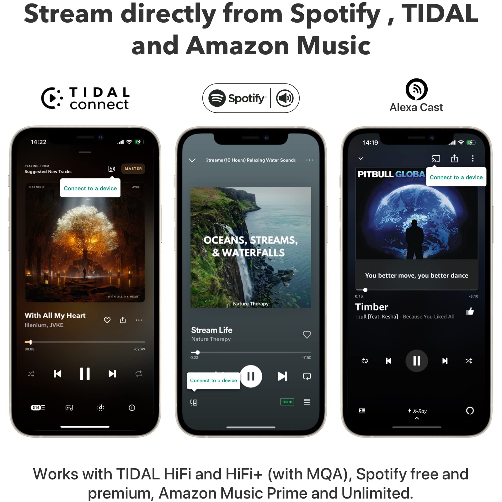 WiiM Mini AirPlay 2 Wireless Audio Streamer, Multiroom Stereo, Preamplifier, Works with Alexa and Siri Voice Assistants, Stream Hi-Res Audio from Amazon Music, Tidal and More