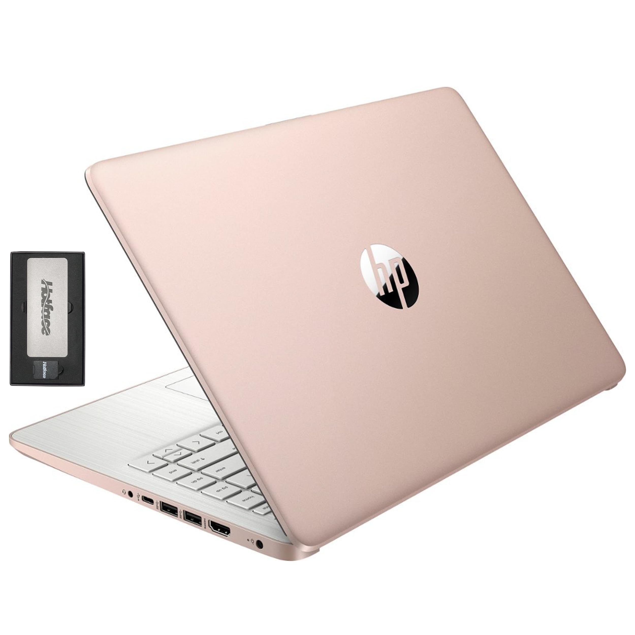 HP Stream 14" HD BrightView Laptop, Intel Processor N150, 16GB RAM, 416GB Storage (128GB eMMC + 288GB Docking Station Set), Intel UHD Graphics, 720p Camera, Wi-Fi, 1 Year Office 365, Win 11 S, Gold