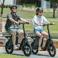 Gotrax A7 Electric Scooter for Adults-16 Pneumatic Tires, 500W Motor Hits 20 Mph, 28 Miles Range & 2 Gears, Comfortable Seat & Big Seat Bag, Wider Deck & Carry Basket for Daily Commuting Black