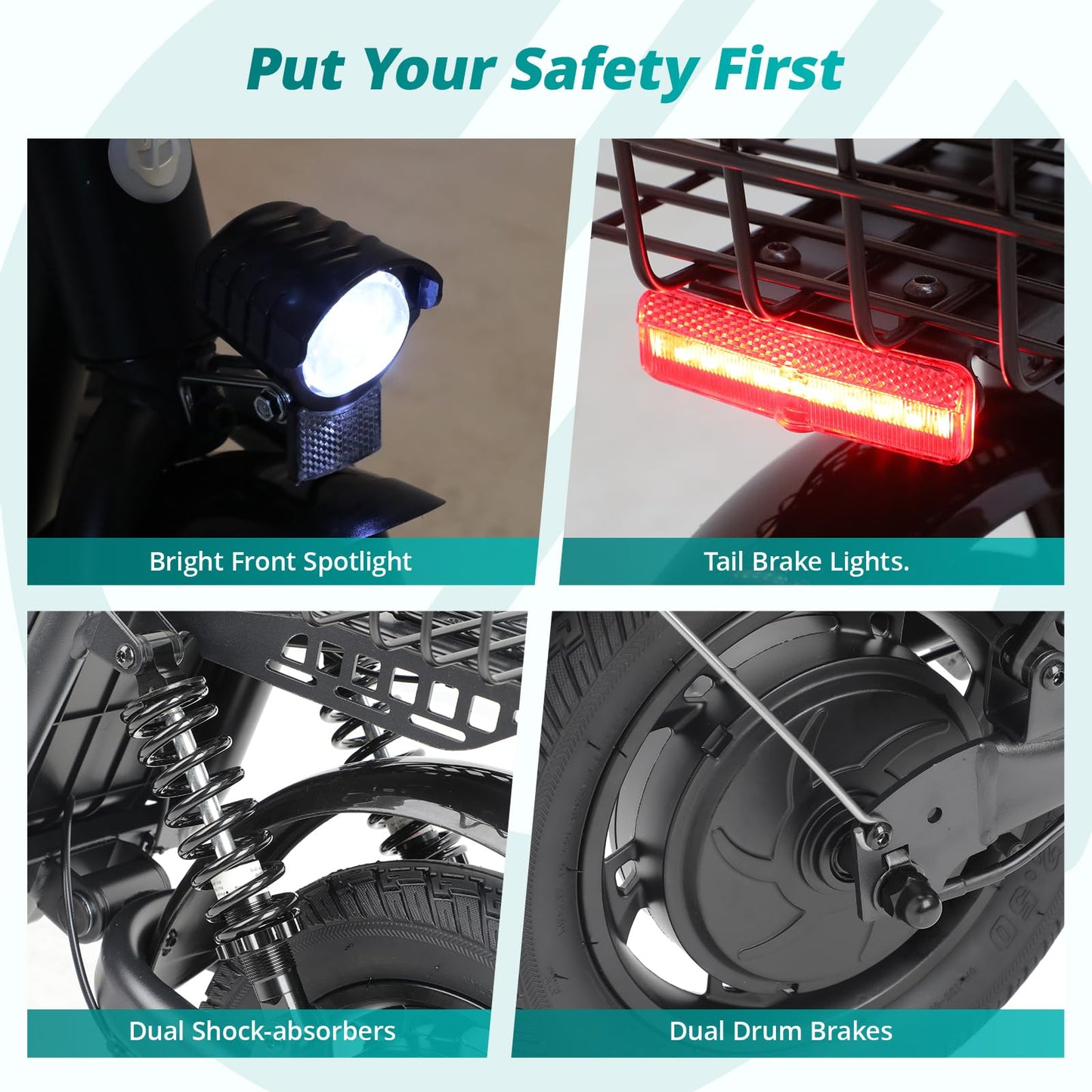 Gotrax A5 Electric Scooter w/Seat for Adults, 12" Pneumatic Tire, Max 15.5 Miles&15.5 Mph Power by 400W Motor, Dual Rear Shock Absorber&Dual Brake, Comfortable Wider Seat&Carry Basket&Hook, White