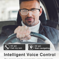 Smart Glasses,Bluetooth Glasses for Men Women with Anti-Blue Light&UV400 Lenses,Audio Eyewear with Bluetooth Speakers,Music Playback&Hands-Free Calling,Touch&Voice Assistant,for Indoor&Outdoor