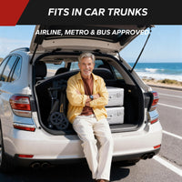 MediHoist Ultra Lightweight Foldable Electric Mobility Scooter for Adults & Seniors 24 Miles Range, 37.5 lbs Aluminum Frame, Airline Approved, Portable Scooter YL-985S