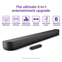 Roku Streambar Pro Stereo Soundbar Grey