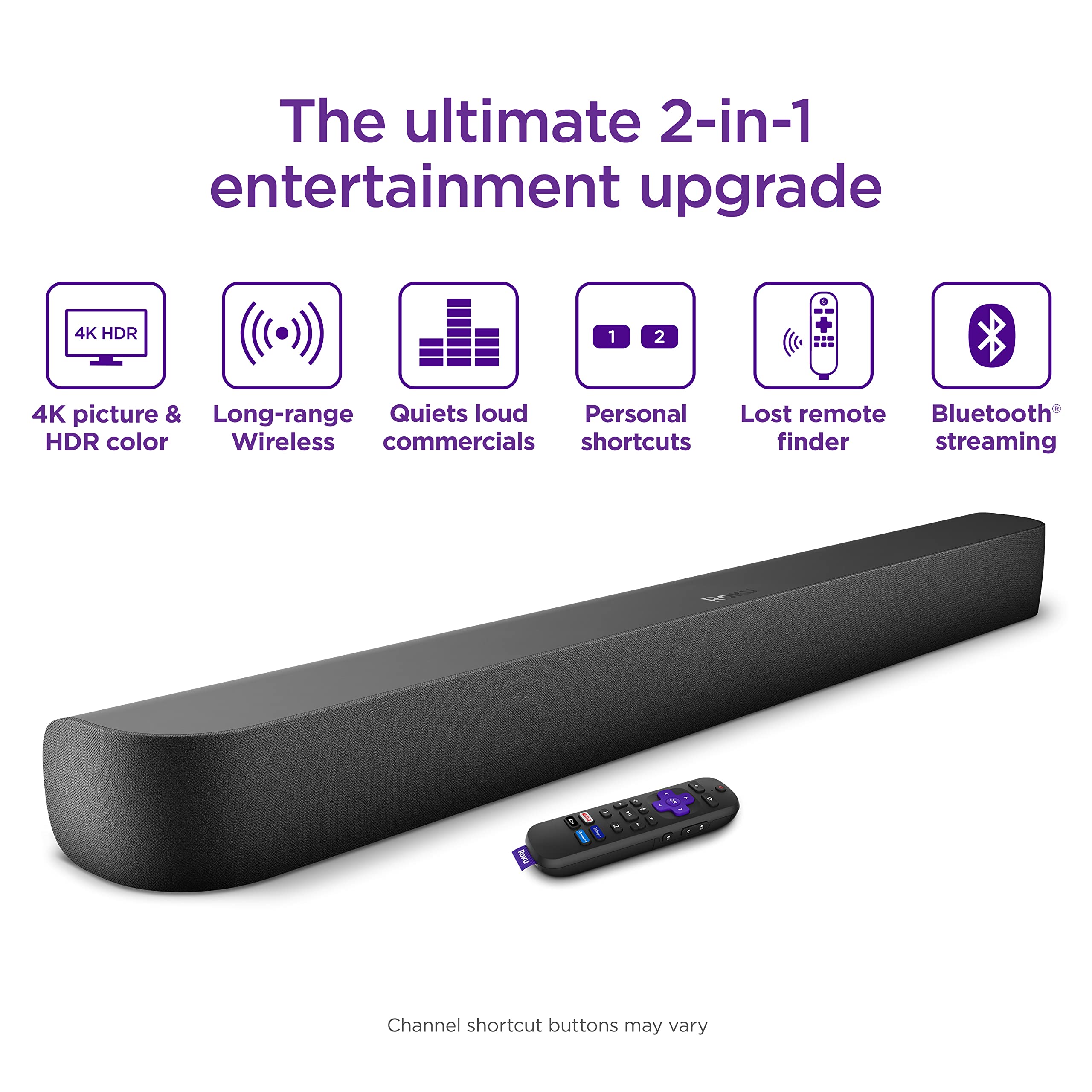 Roku Streambar Pro Stereo Soundbar Grey