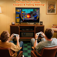 2025 NEW Upgrade Retro Gaming Console Pro, Vide Game Consoles with 4K HDMI, Built-in 20000+ Games & 23 Emulators, Plug and Play Video Gaming Consoles with Upgrade Dual 2.4G Wireless Controllers (64G)