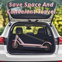 Roinside Electric Scooter - 8.5" Solid Tires, 350W Motor, Up to 19 MPH and 15 Miles Long-Range Commuting Foldable Scooter for Adults with Dual Braking System and Smart App, Pink