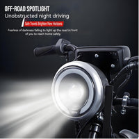 Zyliathor Electric Go Kart Adults/Kids - 48V 2000W Motor 12-31MPH, 6'' All-Terrain Tires, 10.4Ah(12+Mi), 440lbs Capacity, 3-Speed Modes LED Lights & Charger (Black)