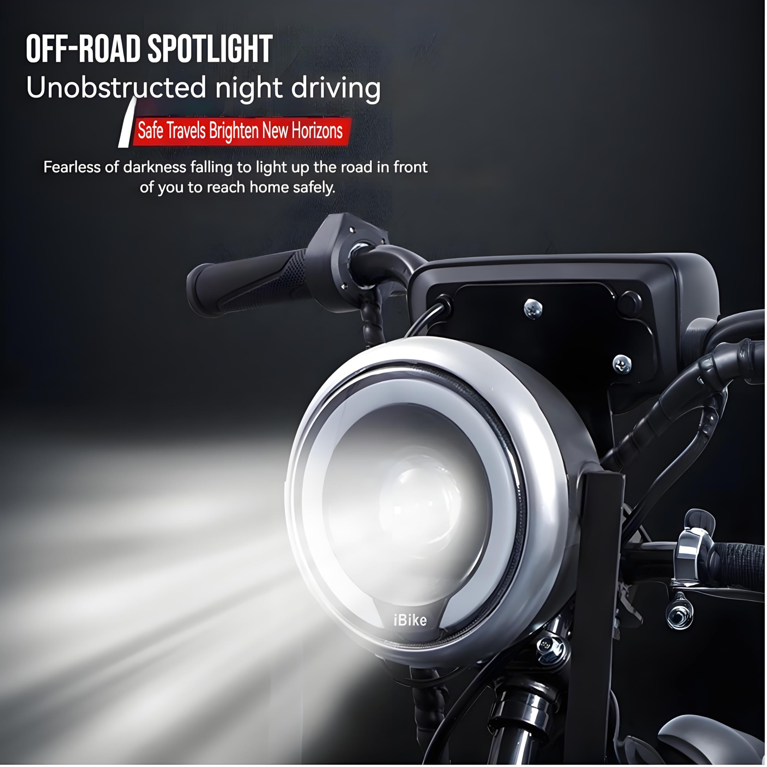 Zyliathor Electric Go Kart Adults/Kids - 48V 2000W Motor 12-31MPH, 6'' All-Terrain Tires, 10.4Ah(12+Mi), 440lbs Capacity, 3-Speed Modes LED Lights & Charger (Black)