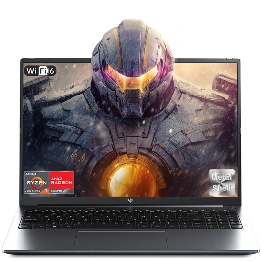 Gaming Laptop, 16.0inch Laptop Computer with AMD Ryzen 7 7730U(8C/16T, Up to 4.5GHz), 16GB RAM 512GB NVMe SSD Windows 11 Laptop, Radeon RX Vega 8 Graphics,WiFi 6, Backlit KB