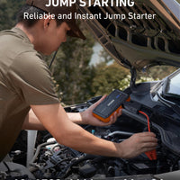 AstroAI S8 Car Battery Jump Starter, Car Jumper Starter Battery Pack for Up to 6.0L Gas & 3.0L Diesel Engines, 12V Portable Jump Box with 3 Modes Flashlight and Jumper Cable (Orange)