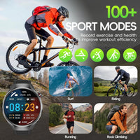 SEDSEY Military Grade Tactical Smart Watch for Men,1.75" Large Crystal Clear HD AMOLED Touchscreen Smartwatches for Android iOS,Fitness Tracker with 110+Sport Modes/Heart Rate/Sleep Monitor (Black)