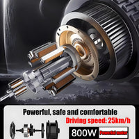 4 Wheel Seniors Adults Travel Mobility Scooter ，2-Seat Electric Golf Cart，All Terrain Recreational Powered Scooters Vehicle 800W Foldable Compact Cruiser Extra Large Portable Capacity Storage Trunk(Ye