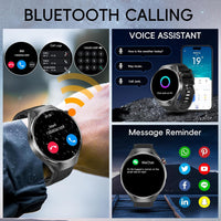 SEDSEY Military Grade Tactical Smart Watch for Men,1.75" Large Crystal Clear HD AMOLED Touchscreen Smartwatches for Android iOS,Fitness Tracker with 110+Sport Modes/Heart Rate/Sleep Monitor (Black)