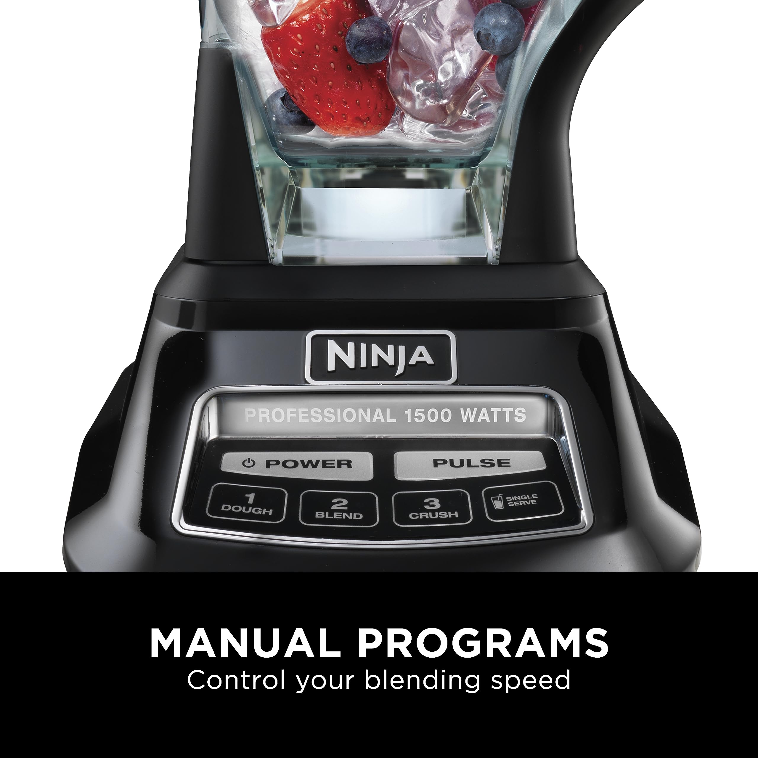 Ninja Mega Kitchen System, 1500W, 72 oz. Full-Size Blender & 8-Cup Food Processor with (2) 16 oz. To-Go Cups, Total Crushing Technology - Smoothies, Ice Crushing, Purees, Dough & More, Black, BL770