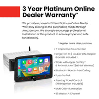 BOSS Audio Systems BVCP9700A-FL Single DIN Car Stereo Wireless Apple CarPlay, Android Auto, 7 Inch Touchscreen, Bluetooth, AM/FM Radio Receiver