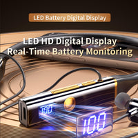 Kshttky Neckband Wireless Earbuds Around The Neck,Bluetooth V5.4 Headphones, 4-Driver Stereo Sound, 100 Hours Playtime, in-Ear with Mic for Sports, Fitness, Outdoor & Work (Black)