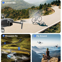 GPS Drone with Camera 4K for Adults, Under 249g, 45 Mins Flight, Beginner Foldable Drones with Brushless Motor, Auto Follow, Tap Fly, Circle Fly, One Key Start