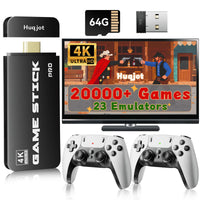 2025 NEW Upgrade Retro Gaming Console Pro, Vide Game Consoles with 4K HDMI, Built-in 20000+ Games & 23 Emulators, Plug and Play Video Gaming Consoles with Upgrade Dual 2.4G Wireless Controllers (64G)