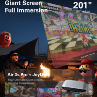 RayNeo Air 3s Pro AR/XR Glasses - 201'' 1200 Nits 120Hz HueView 2.0 Video Display, Smart Gaming Glasses for iPhone 17,16,15/Android/Mac/Switch 2/PS5/SteamDeck - 2025 Gift for Christmas & Tech Lover