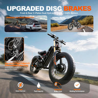 eAhora Romeo Pro 3 Peak 5600W Electric Bike for Adults 50Mph, 60V 80Ah Battery 250 Miles,Long Range Dual Motors Ebike,26"*4.0 Fat Tire Full Suspension,UL 2849 (Romeo Pro Iii+Rear Rack+Basket, Green)