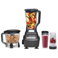 Ninja Mega Kitchen System, 1500W, 72 oz. Full-Size Blender & 8-Cup Food Processor with (2) 16 oz. To-Go Cups, Total Crushing Technology - Smoothies, Ice Crushing, Purees, Dough & More, Black, BL770