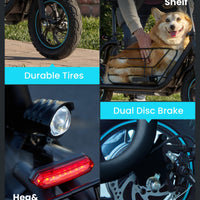 URBANMAX Electric Scooter with Seat, 550W Motor, 18.6MPH Top Speed, 20 Miles Range, Adults Electric Scooter with Large Storage Basket for Pets Dogs and Items，C1S-V1