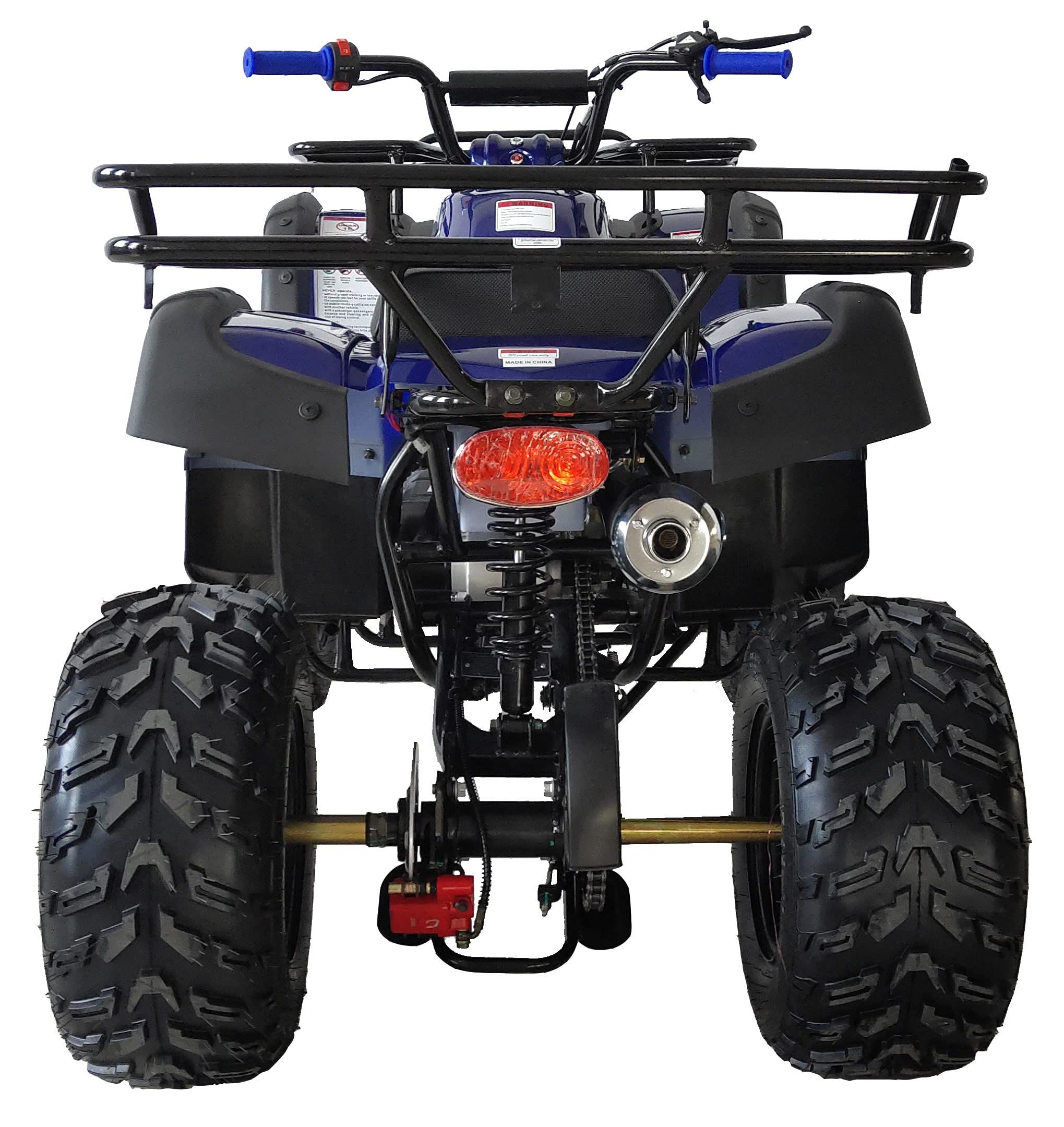 HHH 200cc ATV Big Utility 4 wheeler Adults Youth quad with Automatic Transmission Reverse, LED Headlight, Matching Rims, Big 23/22 inches Wheels CT-200-1 (Blue)