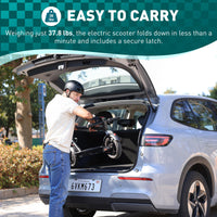 CYBERGOING Electric Scooter with 430W Peak Motor for Adults, 10" Shock Absorbing Tires, Up to 17-Mile Range & 19 MPH Speed Portable Folding Commuting E Scooter with Dual Breaking System - Volt-Edge Technologies®