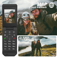 Unifone S22 Rugged Flip Phone Unlocked (16GB) 2.8'' Touchscreen Smart Cell Phone Android 11, IP68 Water Resistant, 4G LTE GSM Single Sim (Black)