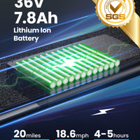 URBANMAX Electric Scooter with Seat, 550W Motor, 18.6MPH Top Speed, 20 Miles Range, Adults Electric Scooter with Large Storage Basket for Pets Dogs and Items，C1S-V1