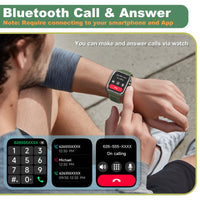 Smart Watch for Men Women (Answer/Make Call), 2025 New 1.8" HD SmartWatch, Fitness Watch with 120+ Sport Modes, IP68 Waterproof, Pedometer, Heart Rate/Sleep Monitor, Activity Tracker for Android iOS