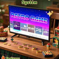 2025 NEW Upgrade Retro Gaming Console Pro, Vide Game Consoles with 4K HDMI, Built-in 20000+ Games & 23 Emulators, Plug and Play Video Gaming Consoles with Upgrade Dual 2.4G Wireless Controllers (64G)