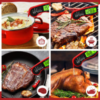 AWLKIM Meat Thermometer Digital - Instant Read Waterproof Food Thermometer with Backlight for Cooking, Grill, Candy, Kitchen & Stocking Stuffers for Men - Red