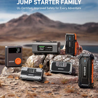 AstroAI S8 Car Battery Jump Starter, Car Jumper Starter Battery Pack for Up to 6.0L Gas & 3.0L Diesel Engines, 12V Portable Jump Box with 3 Modes Flashlight and Jumper Cable (Orange)