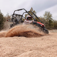 Coleman Powersports GK200 196cc Gas Powered Dual Seat Go-Kart, Reverse Gear, Adjustable Suspension, 275 lbs Maximum Load, Off Road Adventure Vehicle