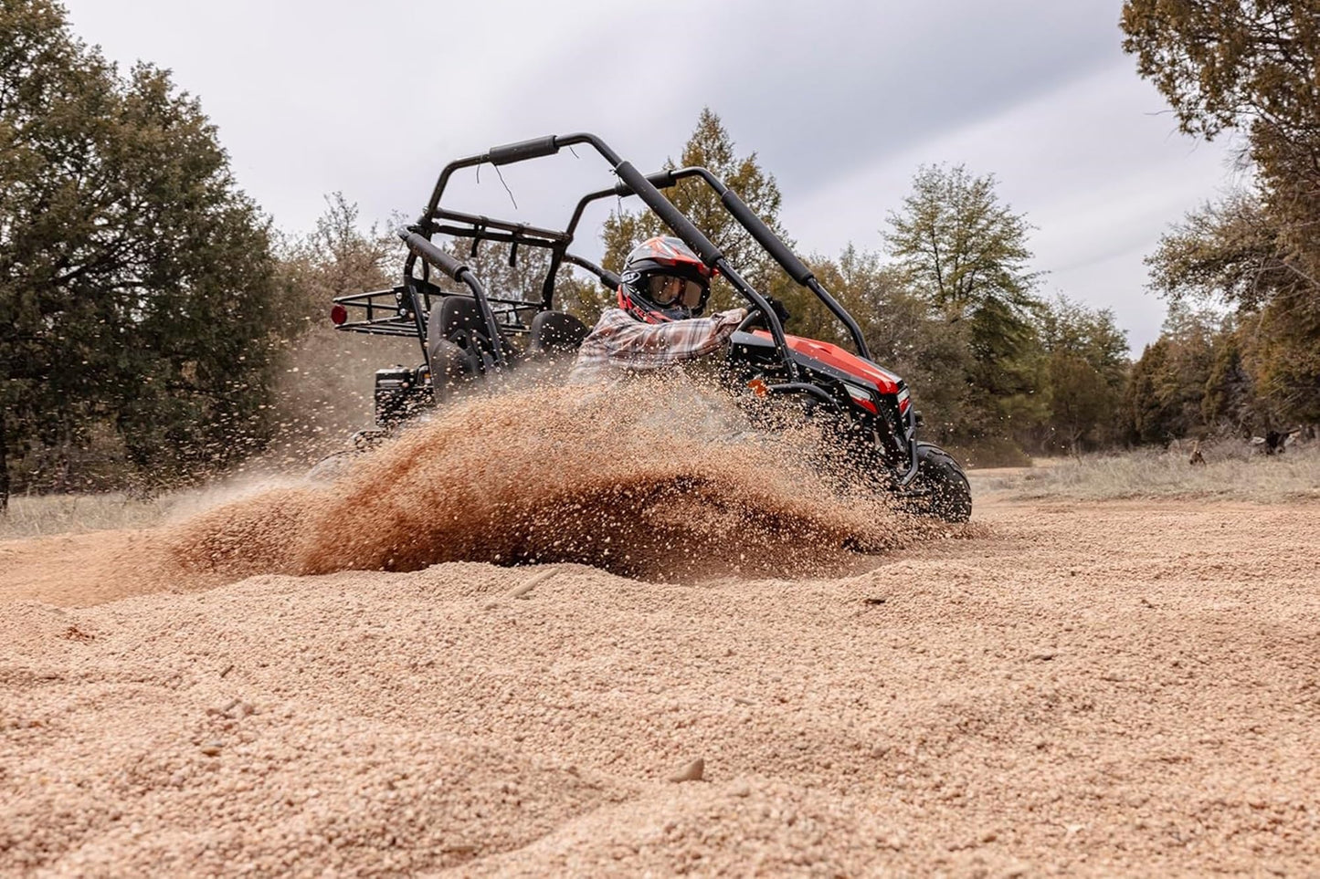 Coleman Powersports GK200 196cc Gas Powered Dual Seat Go-Kart, Reverse Gear, Adjustable Suspension, 275 lbs Maximum Load, Off Road Adventure Vehicle