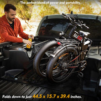 Folding Electric Bike for Adults, 3000W Peak Ebike, 48V 23Ah Removable Battery, Dual Motor 26" Fat Tire E-Bike, Up to 35MPH & 60 Miles Range, All-Terrain Electric Dirt Bike for Mountain & City Ride