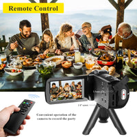 Video Camera, Full HD 1080P 30MP Camcorder, Vlogging Camera for YouTube with Infrared Night Vision, 18X Digital Zoom 3.0“ LCD Screen Digital Camera, Video Recorder with Remote Control and Battery
