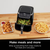 Ninja | Air Fryer | 4-in-1 Pro Air Fry, Roast, Reheat, Dehydrate | 5QT Capacity fits up to 4lbs of French Fries | 400F Max Temp | Nonstick Basket & Crisper Plate | 120V | Grey | AF141