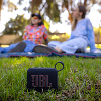 JBL Go 4 - Ultra-Portable, Waterproof and Dustproof Bluetooth Speaker, Big Pro Sound with Punchy bass, 7-Hour Built-in Battery, Made in Part with Recycled Materials (Black) - Volt-Edge Technologies®
