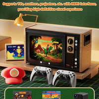 2025 NEW Upgrade Retro Gaming Console Pro, Vide Game Consoles with 4K HDMI, Built-in 20000+ Games & 23 Emulators, Plug and Play Video Gaming Consoles with Upgrade Dual 2.4G Wireless Controllers (64G)