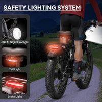 6000W Peak Dual Motor Ebike for Adults - 52V 34Ah Fast Electric Bike for Men Women 45 MPH,Up to 100 Miles,24" Fat Tire Lockable Suspension Electric Bicycle for Snow Off-Road Commuter Mountain E-Bike