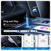 AI Box Wireless CarPlay & Auto Adapter - Plug & Play, Dual-Band WiFi, Bluetooth 5.0, 4K Video Support, Android 12.0 System, Compatible with Factory CarPlay & Android Auto （4GB RAM+32GB ROM）