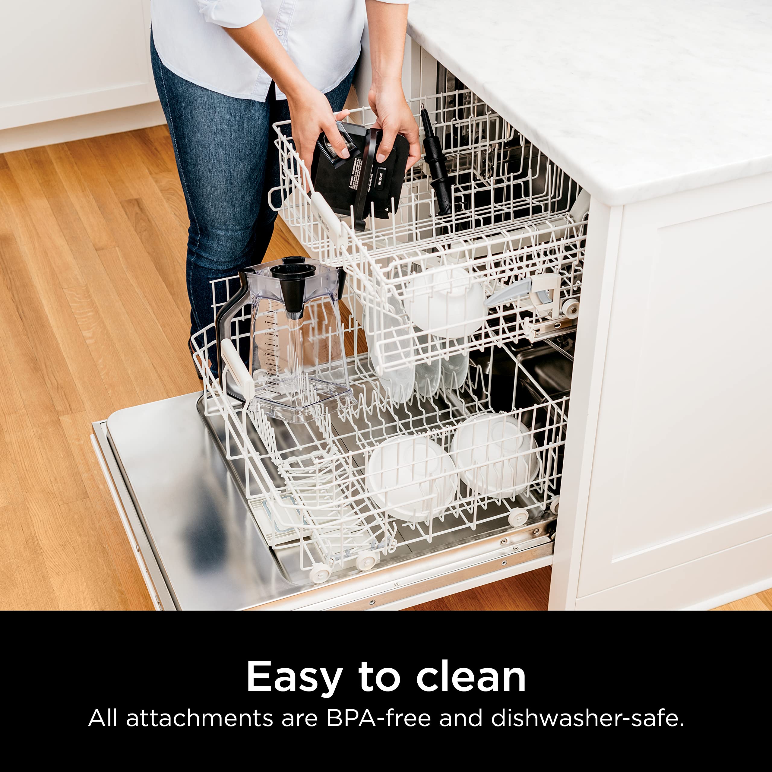 Ninja BL660 Professional Compact Smoothie & Food Processing Blender, 1100-Watts, 3 Functions -for Frozen Drinks, Smoothies, Sauces, & More, 72-oz.* Pitcher, (2) 16-oz. To-Go Cups & Spout Lids, Gray