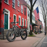 6000W Peak Dual Motor Ebike for Adults - 52V 34Ah Fast Electric Bike for Men Women 45 MPH,Up to 100 Miles,24" Fat Tire Lockable Suspension Electric Bicycle for Snow Off-Road Commuter Mountain E-Bike