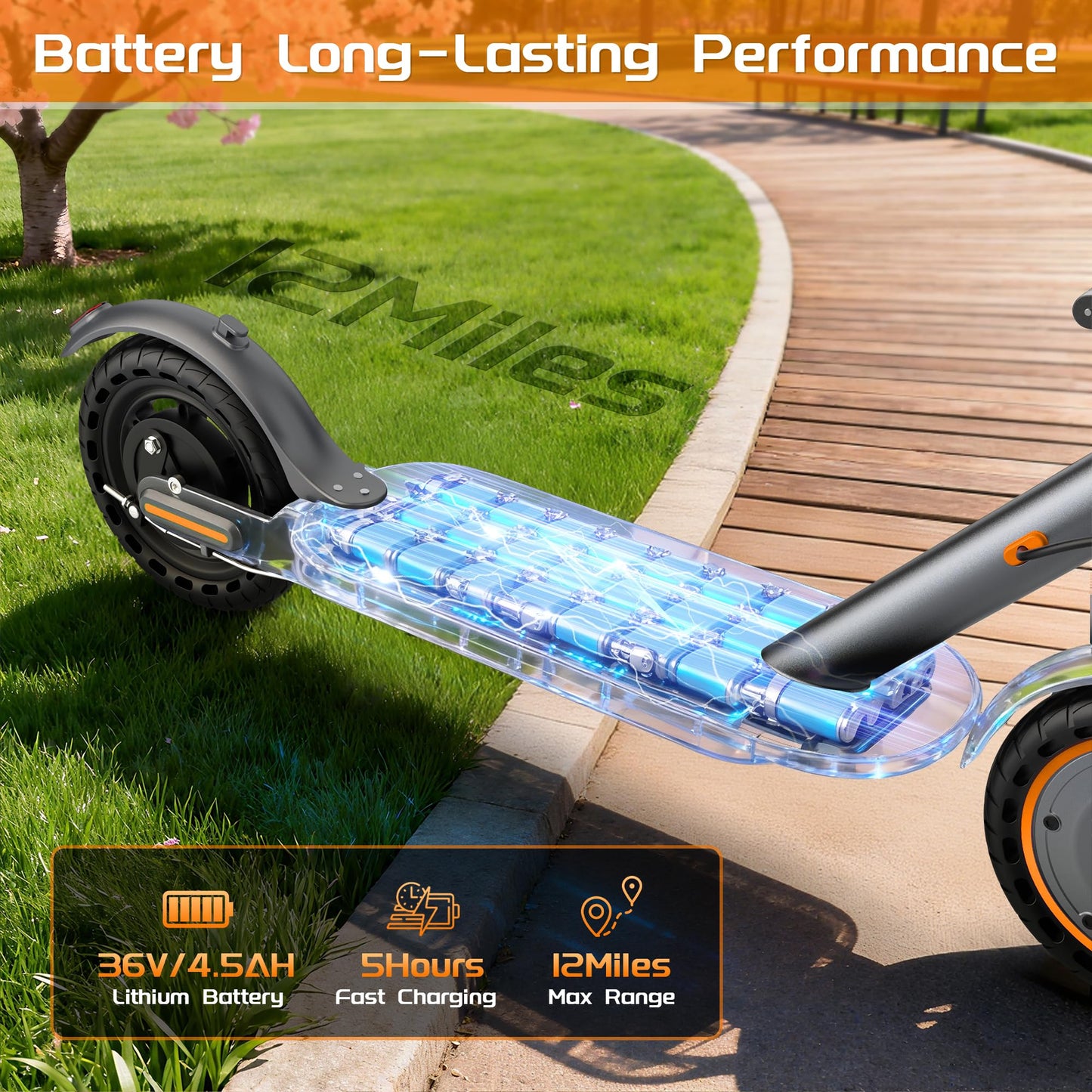 MAXSHOT Electric Scooter Adults & Big Kids, Top Speed 9/16/19/22MPH, 10/12/16/21/50Miles Range, 6.5"/8.5"/14" Tires Folding Commuter Escooter with Dual Suspension for Commuting, APP Control