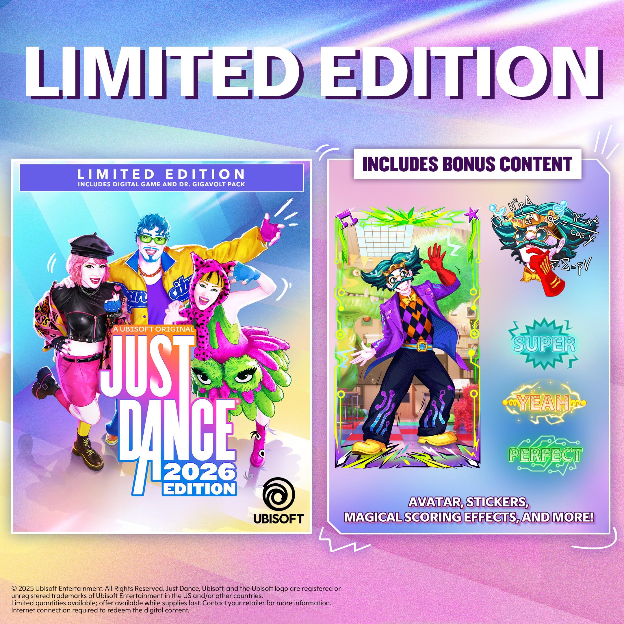 Just Dance 2026 Edition - Limited Edition, Nintendo Switch (Code in Box)