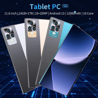 2025 Global Version 10.36 Inch Android 13.0 Tablet Android 16GB Ram 1TB Rom 16MP 32MP 12000mAh Network Bluetooth 5G WIFI Tablets